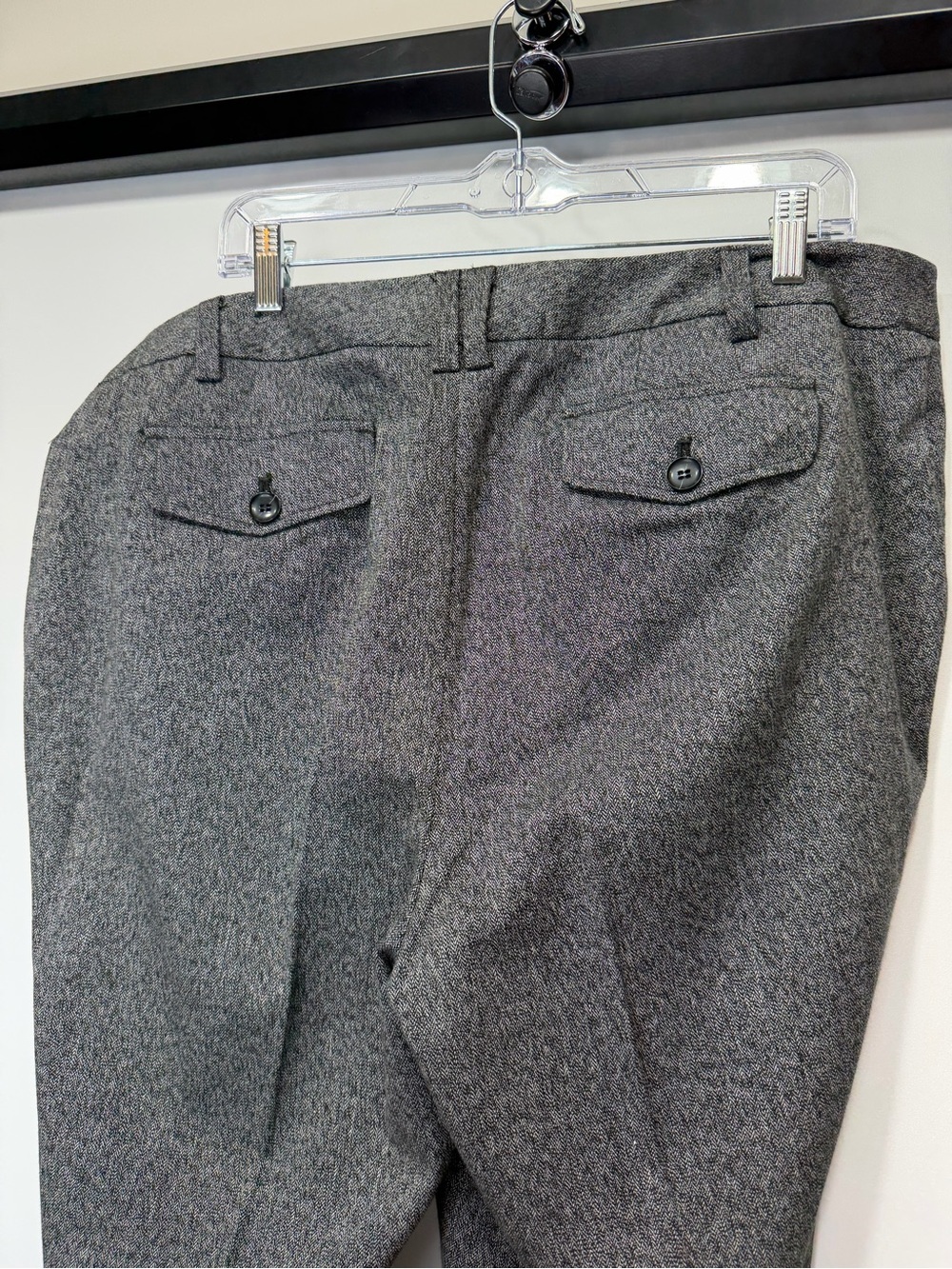 Lane Bryant Charcoal Gray Textured Dress Pants Size 18 - Picture 9 of 11